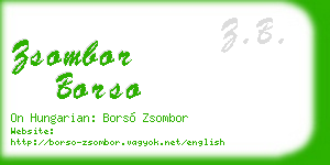 zsombor borso business card